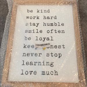 Wood 12 x 16 sign wall hanging be kind home decor